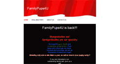 Desktop Screenshot of familypups4u.com
