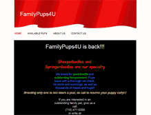 Tablet Screenshot of familypups4u.com